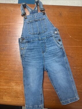 Little Co Classic Denim Overalls - Blue